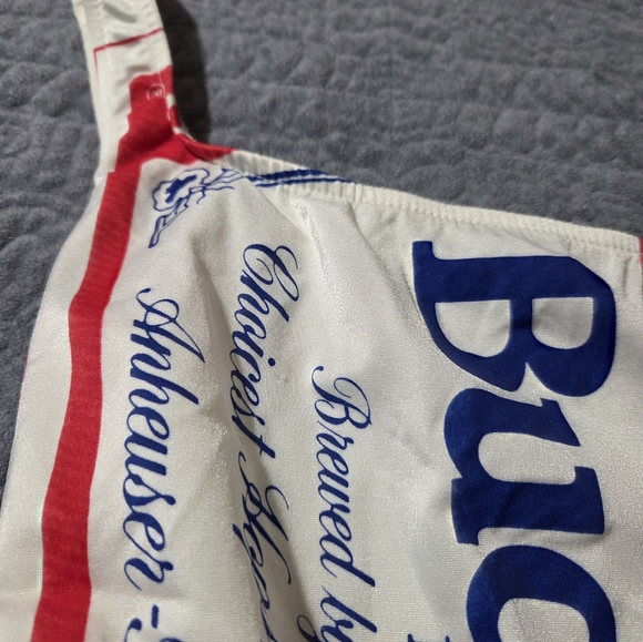 Budweiser Red and Blue Logo Bathing Suit,Womens 13/14 - Picture 4 of 6